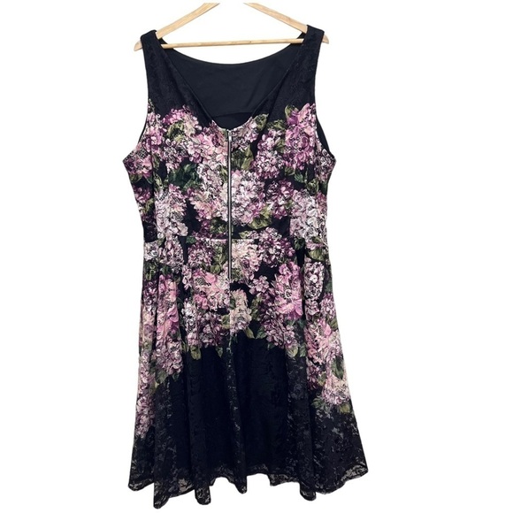 Laura Plus Floral Print Lace Dress Size 24 - Picture 12 of 14